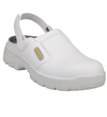 Calzatura sabot Maubec 3 SB E A SRC - microfibra - numero 41 - bianco - Deltaplus