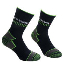 Calze da tennis Livigno - taglia S (36/39) - blu/verde - Rossini - conf. 2 pezzi