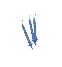 Candeline con supporto - H 8 cm - celeste - Big Party - conf. 12 pezzi Candeline con supporto - H 8 cm - celeste - Big Party - conf. 12 pezzi