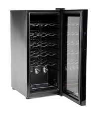 Cantinetta Vermentino 18C - per 18 bottiglie - 34,5 x 45 x 77 cm - nero - Hom-io