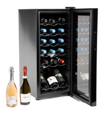 Cantinetta Vermentino 18C - per 18 bottiglie - 34,5 x 45 x 77 cm - nero - Hom-io