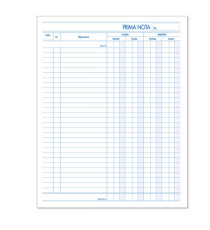 Blocco prima nota cassa - 50 fogli x 2 copie ricalcanti - 22 x 28cm - BM