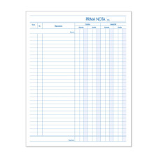 Blocco prima nota cassa - 50 fogli x 2 copie ricalcanti - 22 x 28cm - BM