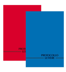 Registro protocollo lettere ricevute/spedite - uso mano - 21 x 31cm - 100 fogli - BM