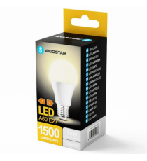 LAMPADINA LED A60 12W ATTACCO E27 1170 LUMEN COLOR BOX 3000K LUCE CALDA MISURA D60H109mm EQUIVALE 81W INCANDESCENZA