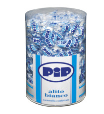 Caramelle confettate Pip - alito bianco - barattolo 800 pezzi