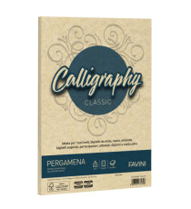 Carta Calligraphy Pergamena - A4 - 190 gr - crema 05 - Favini - conf. 50 fogli