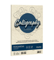 Carta Calligraphy Pergamena - A4 - 190 gr - naturale 06 - Favini - conf. 50 fogli