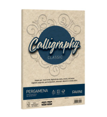 Carta Calligraphy Pergamena - A4 - 90 gr - A4 - sabbia 02 - Favini - conf. 50 fogli