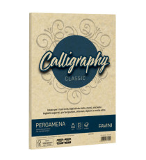 Carta Calligraphy Pergamena - A4 - 90 gr - crema 05 - Favini - conf. 50 fogli