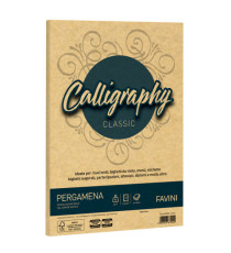Carta Calligraphy Pergamena - A4 - 90 gr - oro 03 - Favini - conf. 50 fogli