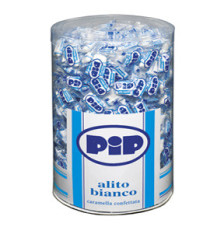 Caramelle confettate Pip - alito bianco - barattolo 800 pezzi