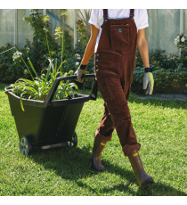 Carriola multiuso - con portascopa - 95 L - Verdemax Carriola multiuso - con portascopa - 95 L - Verdemax