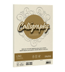 Carta Calligraphy Lino - A4 - 120 gr - avorio 02 - Favini - conf. 50 fogli
