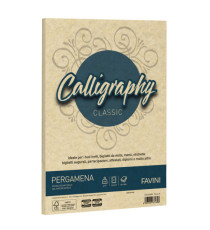Carta Calligraphy Pergamena - A4 - 190 gr - crema 05 - Favini - conf. 50 fogli