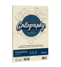 Carta Calligraphy Pergamena - A4 - 190 gr - naturale 06 - Favini - conf. 50 fogli