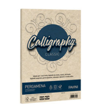 Carta Calligraphy pergamena - A4 - 190 gr - sabbia 02 - Favini - conf. 50 fogli
