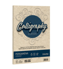 Carta Calligraphy Pergamena - A4 - 90 gr - A4 - sabbia 02 - Favini - conf. 50 fogli