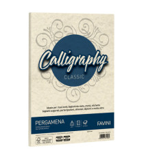Carta Calligraphy Pergamena - A4 - 90 gr - naturale 06 - Favini - conf. 50 fogli