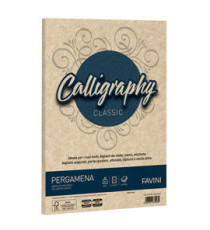 Carta Calligraphy Pergamena - A4 - 90 gr - nocciola 04 - Favini - conf. 50 fogli