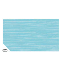 Carta crespa - 50 x 250 cm - 48 gr/m² - azzurro 625 - Rex Sadoch - conf.10 rotoli Carta crespa - 50 x 250 cm - 48 gr/m² - azzurro 625 - Rex Sadoch - conf.10 rotoli