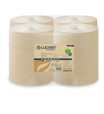 Carta igienica EcoNatural Mini Jumbo - 9,1 cm x 150 mt - 15,5 gr - diametro 18 cm - Lucart