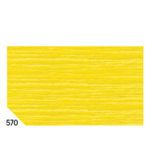 Carta crespa - 50 x 250 cm - 48 gr/m² - giallo 570 - Rex Sadoch - conf. 10 rotoli Carta crespa - 50 x 250 cm - 48 gr/m² - giallo 570 - Rex Sadoch - conf. 10 rotoli