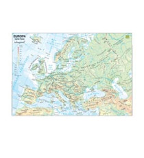 Carta geografica Europa - scolastica - plastificata - 29,7 x 42 cm - Belletti Carta geografica Europa - scolastica - plastificata - 29,7 x 42 cm - Belletti