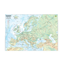 Carta geografica Europa - scolastica - plastificata - 29,7 x 42 cm - Belletti Carta geografica Europa - scolastica - plastificata - 29,7 x 42 cm - Belletti