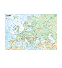 Carta geografica Europa - scolastica - plastificata - 29,7 x 42 cm - Belletti Carta geografica Europa - scolastica - plastificata - 29,7 x 42 cm - Belletti