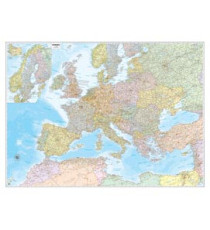 Carta geografica Europa amministrativa e stradale - murale - 132 x 99 cm - Belletti Carta geografica Europa amministrativa e stradale - murale - 132 x 99 cm - Belletti