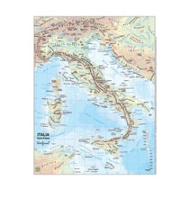 Carta geografica Italia - scolastica - plastificata - 29,7 x 42 cm - Belletti Carta geografica Italia - scolastica - plastificata - 29,7 x 42 cm - Belletti