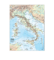 Carta geografica Italia - scolastica - plastificata - 29,7 x 42 cm - Belletti Carta geografica Italia - scolastica - plastificata - 29,7 x 42 cm - Belletti