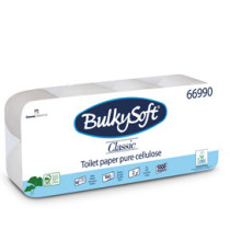 Carta igienica Classic - 2 veli - 16 gr - diametro 9,8 cm - 10 cm x16,8 mt - 160 strappi - BulkySoft - pacco 10 rotoli