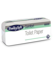 Carta igienica Comfort - 2 veli - 16 gr - diametro 10,5 cm - 9,5 cm x15,2 mt -145 strappi - BulkySoft - pacco 10 rotoli