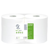 Carta igienica Maxi Jumbo Bio Tech - 2 veli - microgoffrata - 16,5 gr - diametro 27 cm - 9,5 cm x 300 mt - Papernet Carta igienica Maxi Jumbo Bio Tech - 2 veli - microgoffrata - 16,5 gr - diametro 27 cm - 9,5 cm x 300 mt - Papernet