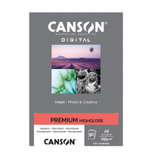 Carta Inkjet Premium - 10 x 15 cm - 255 gr - 50 fogli - lucida - Canson