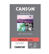 Carta Inkjet Premium - 10 x 15 cm - 255 gr - 50 fogli - lucida - Canson