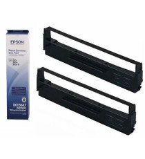 Pack 2pz nastro Epson S015647 LX-350 nastro originale nero C13S015637 per Epson FX 880,FX 880+,LX 300,LX 300+,LX 350 S015631