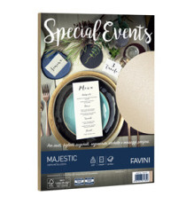 Carta metallizzata Special Events - A4 - 120 gr - sabbia - Favini - conf. 20 fogli Carta metallizzata Special Events - A4 - 120 gr - sabbia - Favini - conf. 20 fogli