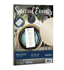 Carta metallizzata Special Events - A4 - 120 gr - sabbia - Favini - conf. 20 fogli Carta metallizzata Special Events - A4 - 120 gr - sabbia - Favini - conf. 20 fogli
