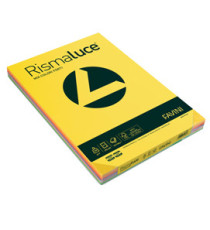 Carta Rismaluce - A3 - 200 gr - mix 8 colori - Favini - conf. 125 fogli