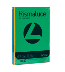 Carta Rismaluce - A4 - 140 gr - mix 6 colori - Favini - conf. 200 fogli