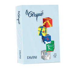 Carta Le Cirque - A4 - 80 gr - celeste pastello 101 - Favini - conf. 500 fogli