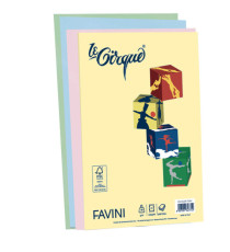 Carta Le Cirque - A4 - 80 gr - mix 4 colori pastello - Favini - conf. 200 fogli Carta Le Cirque - A4 - 80 gr - mix 4 colori pastello - Favini - conf. 200 fogli