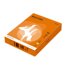 Carta Maestro Color - A4 - 160 gr - arancio forte OR43 - Mondi - conf. 250 fogli
