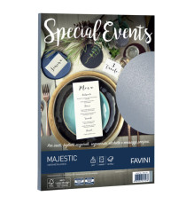 Carta metallizzata Special Events - A4 - 120 gr - argento - Favini - conf. 20 fogli Carta metallizzata Special Events - A4 - 120 gr - argento - Favini - conf. 20 fogli