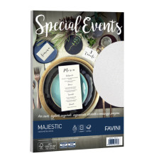 Carta metallizzata Special Events - A4 - 120 gr - bianco - Favini - conf. 20 fogli