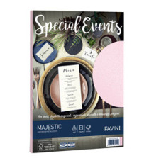 Carta metallizzata Special Events - A4 - 250 gr - rosa - Favini - conf. 10 fogli Carta metallizzata Special Events - A4 - 250 gr - rosa - Favini - conf. 10 fogli