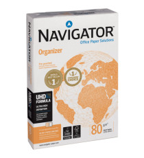 Carta Organizer - 4 fori - A4 - 80 gr - Navigator - conf. 500 fogli